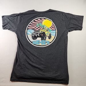 Buc-ee’s Yellow Jeep Tshirt Shirt XL Bucees Beach Gas Station Short Sleeve